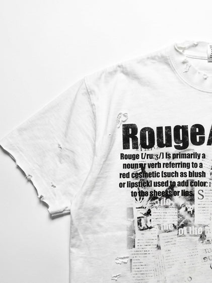 ROUGE NEWSPAPER TEE